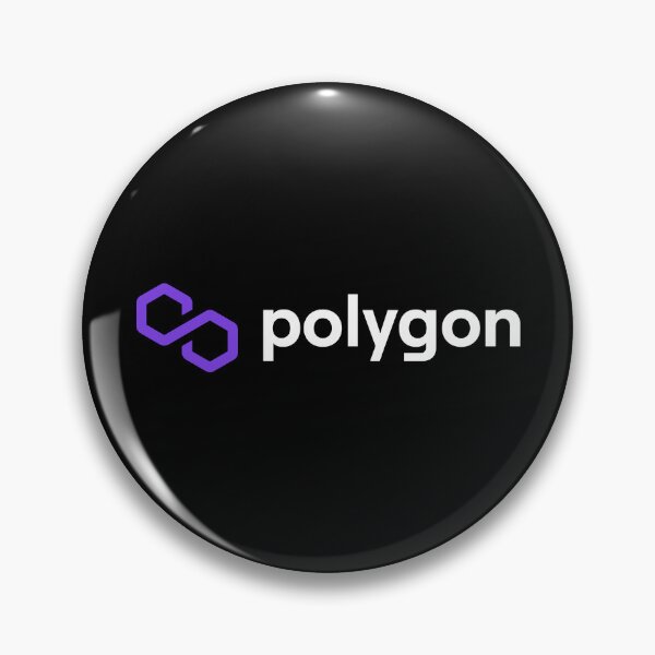 Item preview, Polygon MATIC Crypto Altcoin - Clean Horizontal Purple Logo with White Text Logo designed and sold by CryptoMoods.