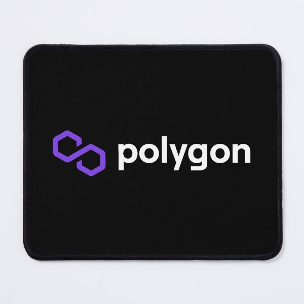 Item preview, Polygon MATIC Crypto Altcoin - Clean Horizontal Purple Logo with White Text Logo designed and sold by CryptoMoods.