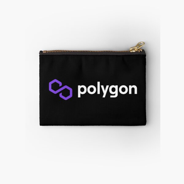 Item preview, Polygon MATIC Crypto Altcoin - Clean Horizontal Purple Logo with White Text Logo designed and sold by CryptoMoods.