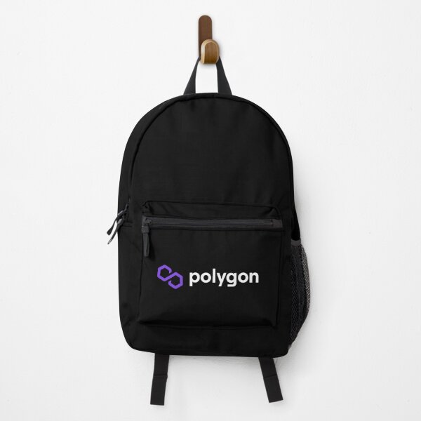 Item preview, Polygon MATIC Crypto Altcoin - Clean Horizontal Purple Logo with White Text Logo designed and sold by CryptoMoods.