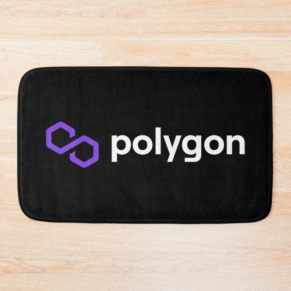 Item preview, Polygon MATIC Crypto Altcoin - Clean Horizontal Purple Logo with White Text Logo designed and sold by CryptoMoods.