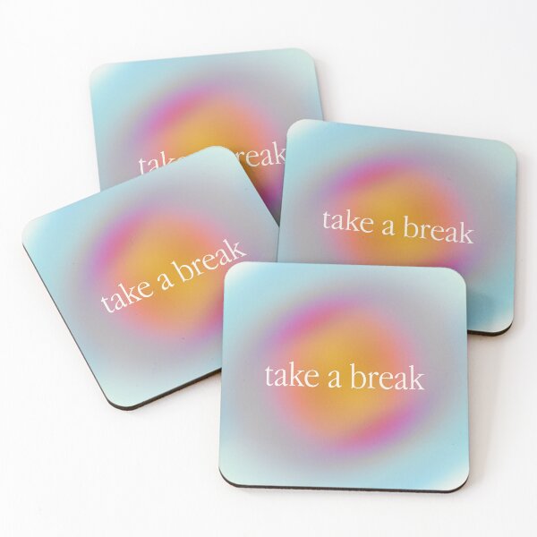 Item preview, Take a Break, Aesthetic Mindfulness Color Therapy Design designed and sold by tartagain.