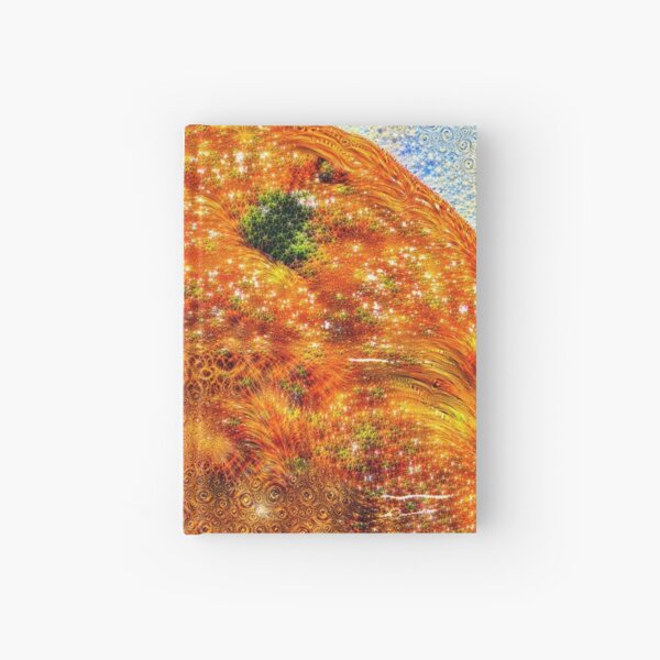 #DeepDreamed Frozen Orange Hardcover Journal