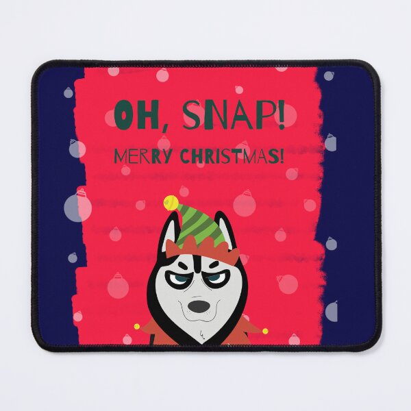 Item preview, oh snap! Merry Christmas - Cute Xmas dog  designed and sold by BlascoShop.
