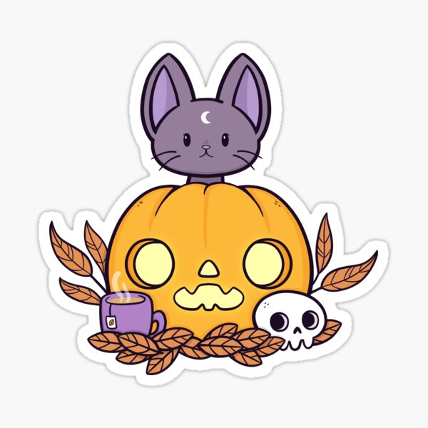Item preview, Pumpkin Cats Son // Black | Nikury designed and sold by nikury.