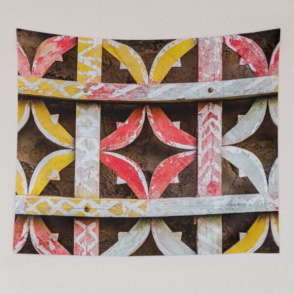Item preview, Colorful grid, Rajasthan, India designed and sold by Lie Yim.