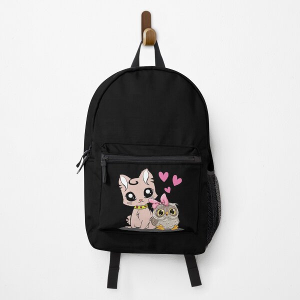 Item preview, Cute Cat And An Owl With Big Eyes designed and sold by KA DESIGNS.