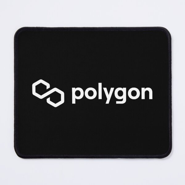 Item preview, Polygon MATIC Crypto Altcoin - Clean Horizontal White Logo with White Text Logo designed and sold by CryptoMoods.