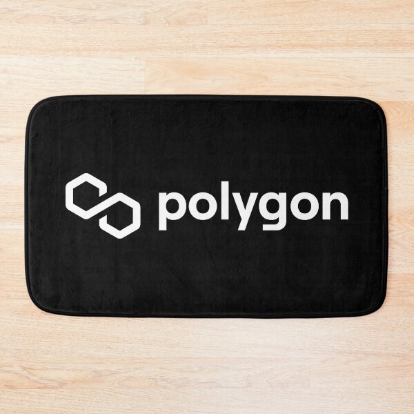 Item preview, Polygon MATIC Crypto Altcoin - Clean Horizontal White Logo with White Text Logo designed and sold by CryptoMoods.