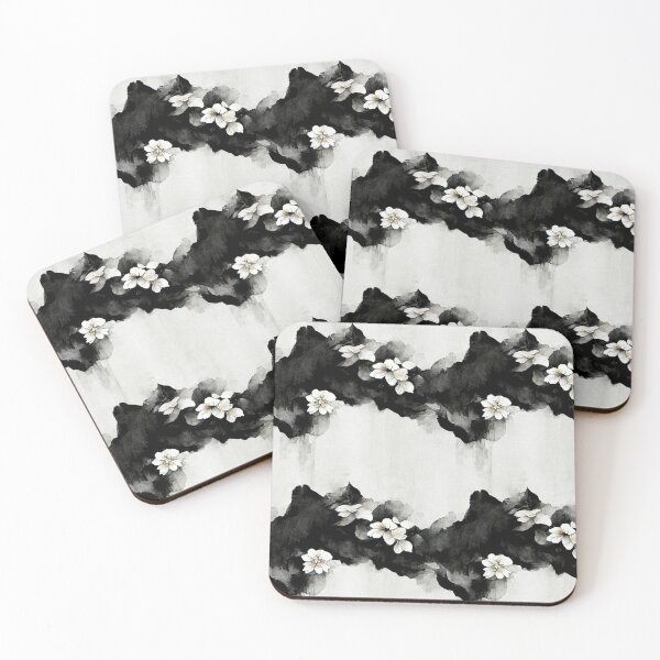 Item preview, Black ink and blossoms designed and sold by kansaikate.
