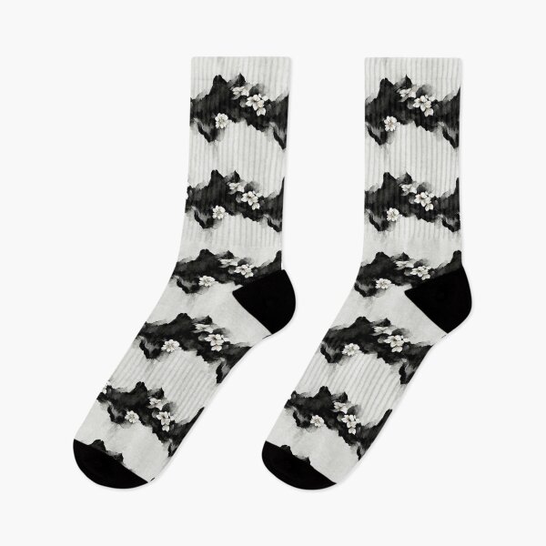 Item preview, Black ink and blossoms designed and sold by kansaikate.
