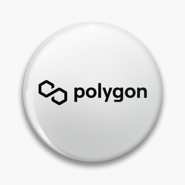 Item preview, Polygon MATIC Crypto Altcoin - Clean Horizontal Black Logo with Black Text Logo designed and sold by CryptoMoods.