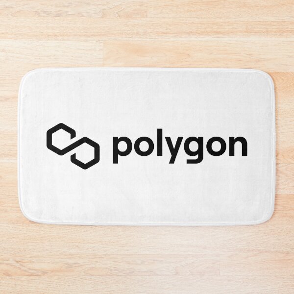 Item preview, Polygon MATIC Crypto Altcoin - Clean Horizontal Black Logo with Black Text Logo designed and sold by CryptoMoods.