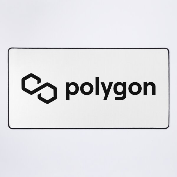 Item preview, Polygon MATIC Crypto Altcoin - Clean Horizontal Black Logo with Black Text Logo designed and sold by CryptoMoods.