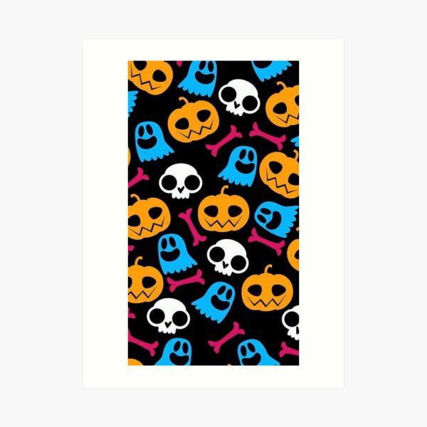 Ghouls Art Prints Redbubble - one eyed ghoul face transparent roblox