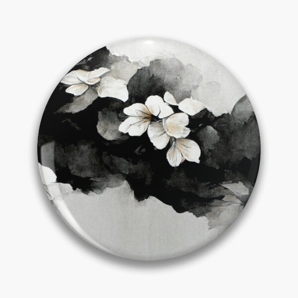 Item preview, Black ink and blossoms designed and sold by kansaikate.