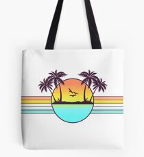 80s Sunset Tote Bag