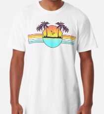 80er Jahre Sonnenuntergang Longshirt
