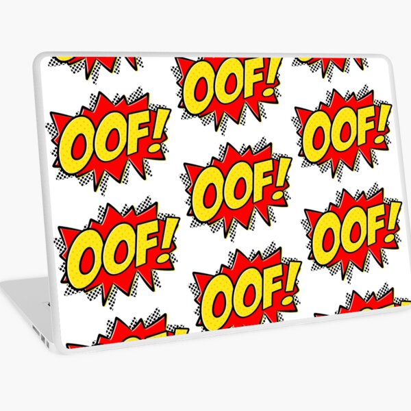 Roblox Death Laptop Skins Redbubble - death battleminecraft oof vs roblox oof by