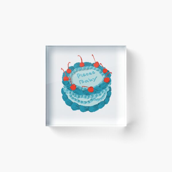 Item preview, Zodiac cake: Pisces baby (cherries on top cake) designed and sold by Latenight-Art.