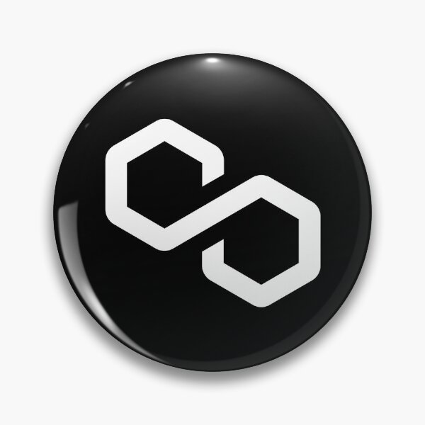 Item preview, Polygon MATIC Crypto Altcoin - Clean Black Logo Variant #2 designed and sold by CryptoMoods.