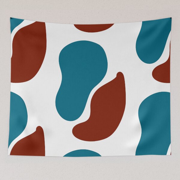 Item preview, Zen Blobs - Blue and Red designed and sold by thelittleforest.