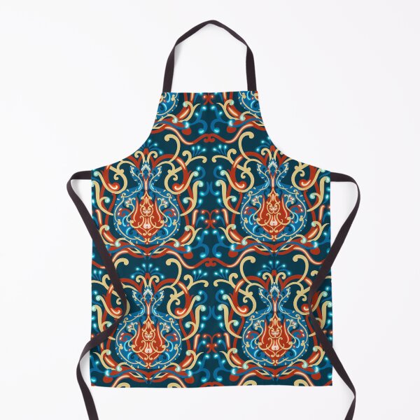 Item preview, Pomegranate pattern with ornaments designed and sold by Arzu Abbas.