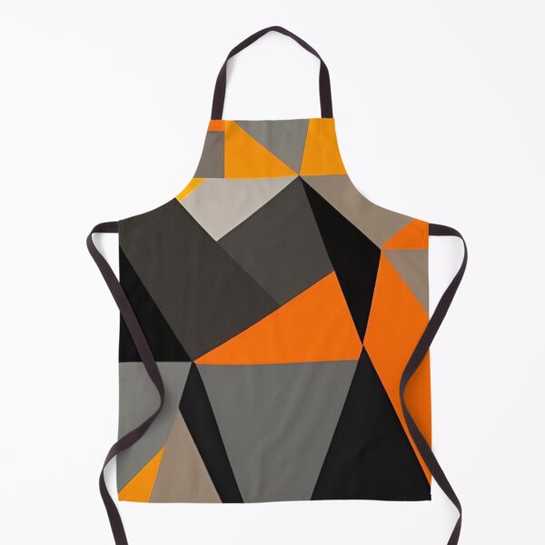 Item preview, gray black orange triangles designed and sold by I-A-Troy.