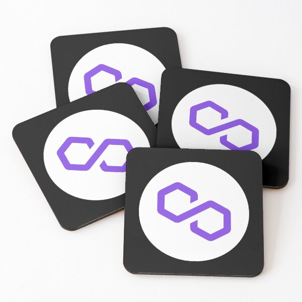 Item preview, Polygon MATIC Crypto Altcoin - Clean White Logo Variant #2 designed and sold by CryptoMoods.