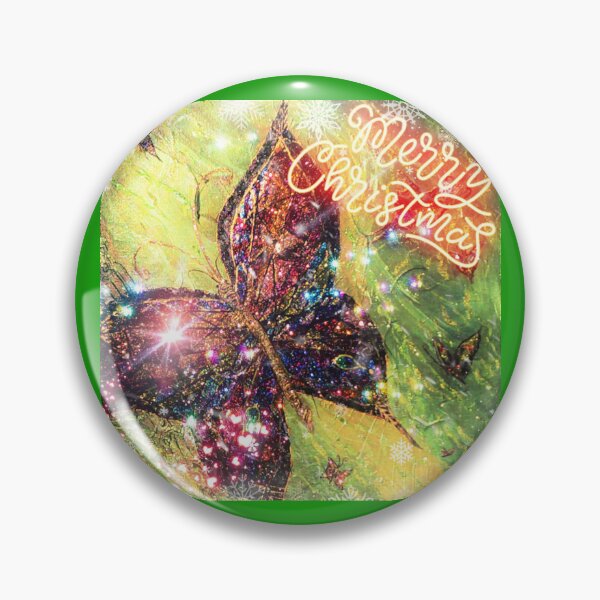 Item preview, Merry Christmas (Wonky Butterfly) designed and sold by ItaStephenson.