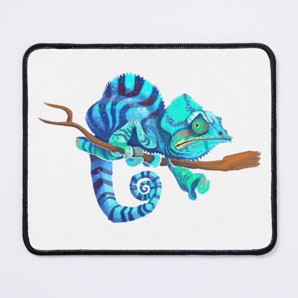 Item preview, Blue Aqua Chameleon designed and sold by Ink Bloom Studio ⭐⭐⭐⭐⭐.