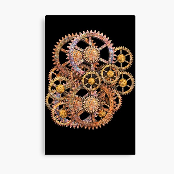 Aperçu de l'œuvre  Engrenages Steampunk créée et vendue par Gothic Fantasy.