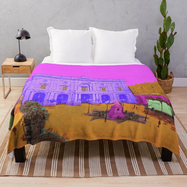 Item preview, vintage National Library of Malta, city of Valletta, skyline designed and sold by Mauswohn.