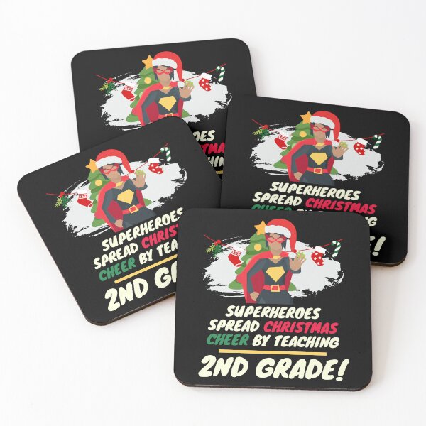 Item preview, Christmas 2nd Grade Teacher Superhero Santa Design designed and sold by myspookycuties.