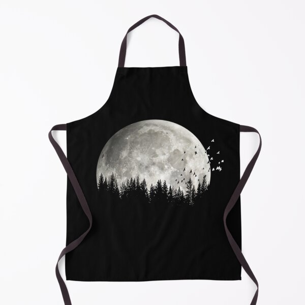 Item preview, Trees Are The Cure - Full Moon in front of Pine Tree Forest Silhouette designed and sold by BlackGrain.