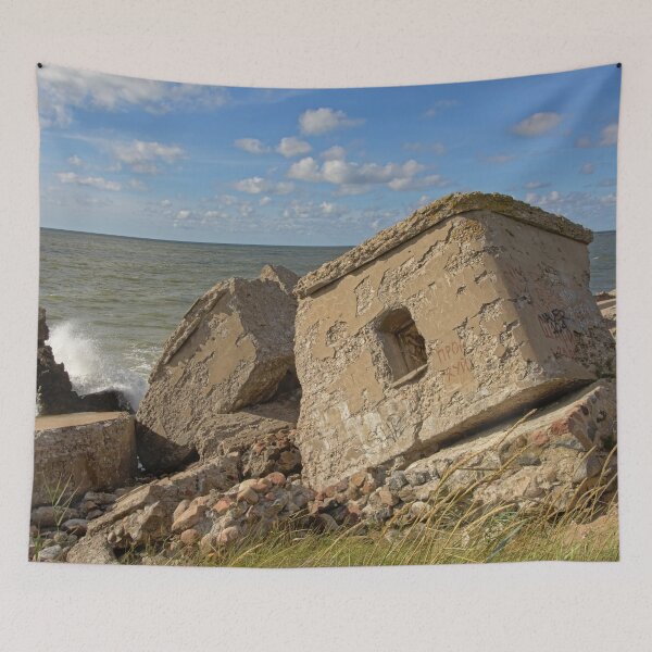 Item preview, Leftovers of bombed sovjet bunkers in the Baltic sea at Karosta designed and sold by xophotography.