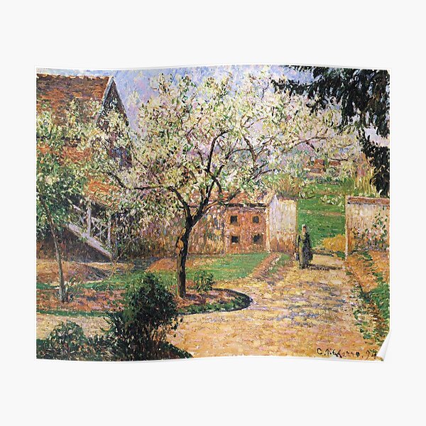 Flowering Plum Tree, Eragny Camille Pissarro Poster