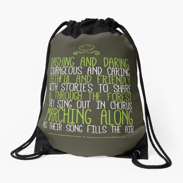 Gummibarenbande Song Lyrics Drawstring Bag By Bedrock Design Redbubble