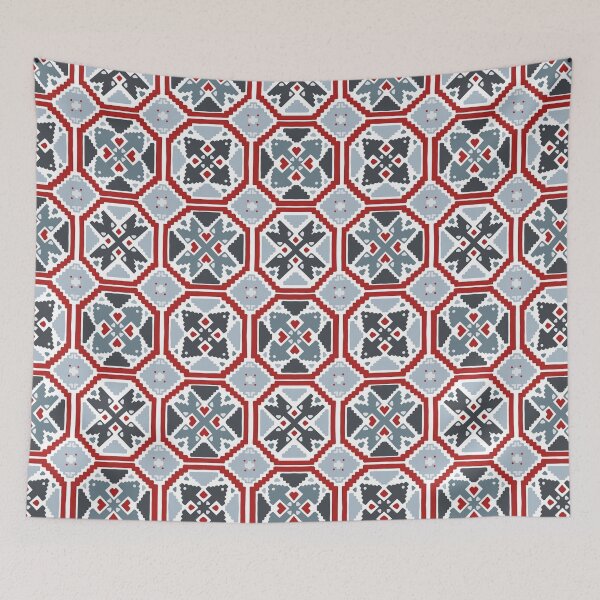 Item preview, Scandinavian Christmas Nordic style vintage pattern designed and sold by PG Illustration.