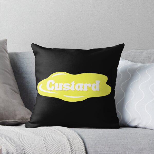 Custard Puddle Throw Pillow