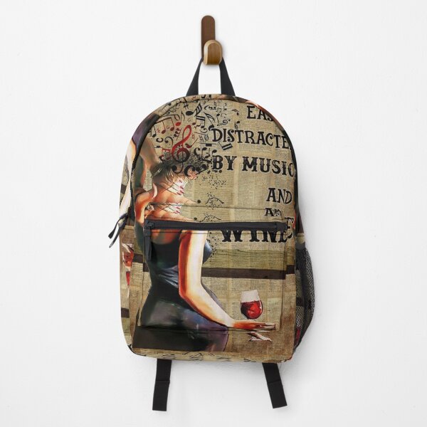 Item preview, Vintage Easily Distracted By Music And Wine designed and sold by laylabii.