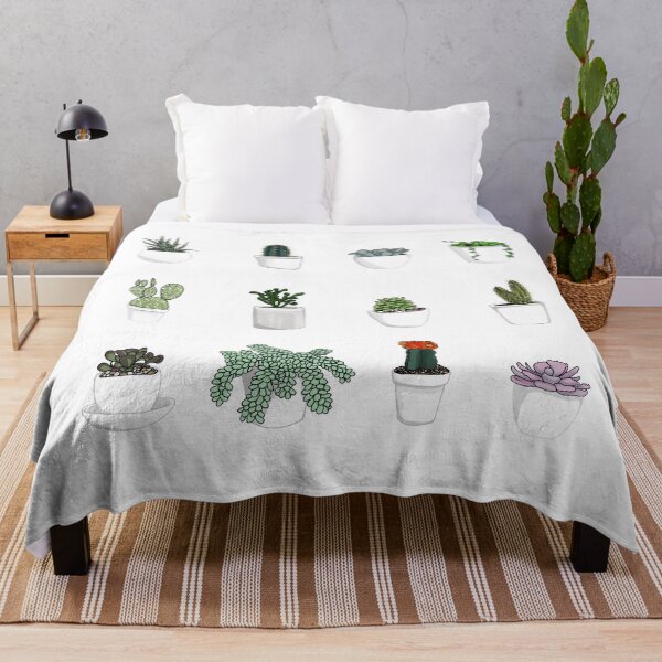 Succulents 2 Throw Blanket