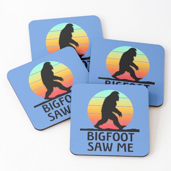 Item preview, Bigfoot Saw Me -  gradient sunset tee shirts stickers pillows and more designed and sold by FlippinTurtles.
