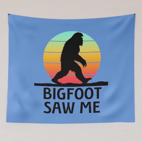 Item preview, Bigfoot Saw Me -  gradient sunset tee shirts stickers pillows and more designed and sold by FlippinTurtles.