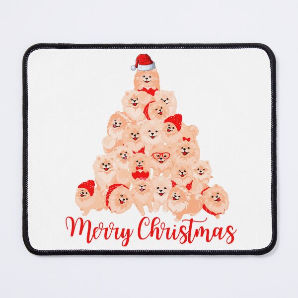 Item preview, Pomeranian Christmas Tree Merry Christmas Pomeranian designed and sold by The Glasses Girl.
