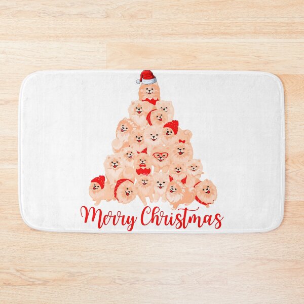 Item preview, Pomeranian Christmas Tree Merry Christmas Pomeranian designed and sold by The Glasses Girl.