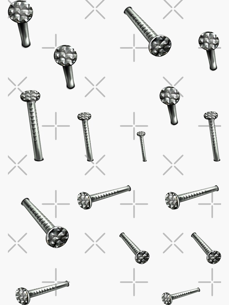"steel nails premium sticker pack" Sticker for Sale by hollywood37