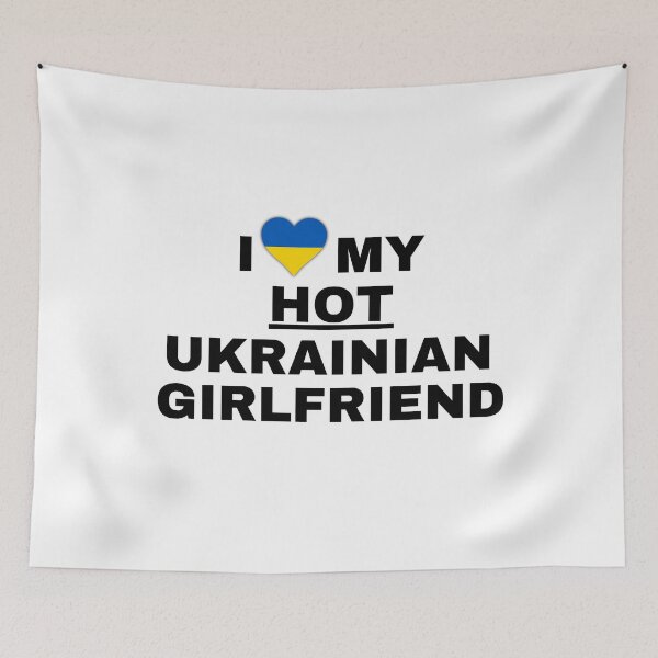 Item preview, I Love My Hot Ukrainian Girlfriend T Shirt designed and sold by Suzy Perez Art.