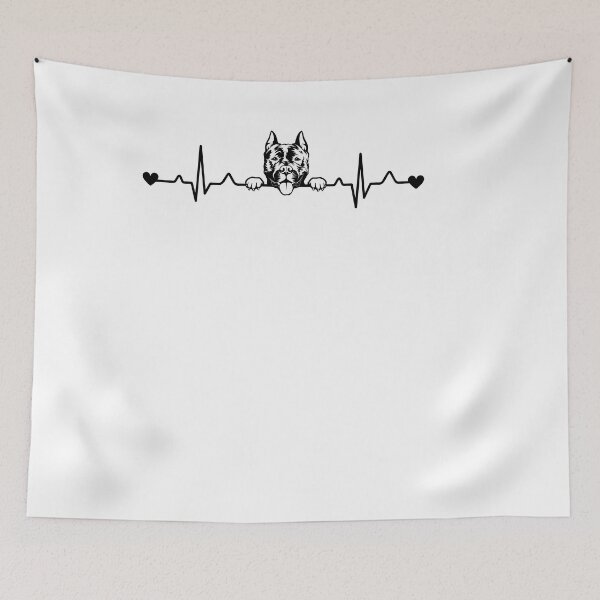 Item preview, Staffordshire Terrier Heartbeat Puls EkG designed and sold by 1681830934131.