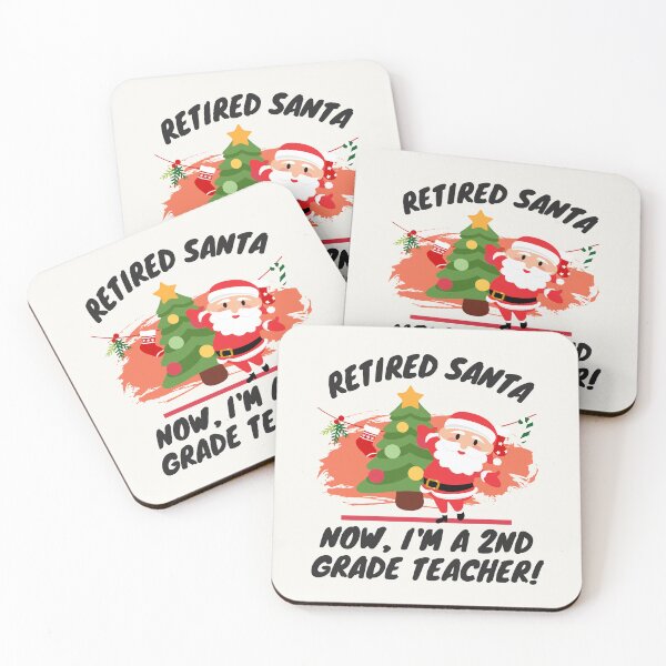 Item preview, Christmas 2nd Grade Teacher Santa Design designed and sold by myspookycuties.